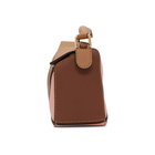 Loewe Tan and Pink Mini Puzzle Bag