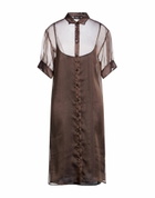 Peserico Womens Midi dress Dark in Brown