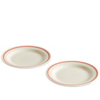HAY Sobremesa Plate - Set of 2 in Red 