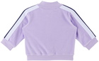 Palm Angels Baby Purple Stripe Trim Track Jacket