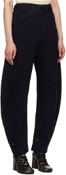 LEMAIRE Black Belted Jeans