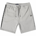 Fred Perry Men's Contrast Taped Short in Limestone