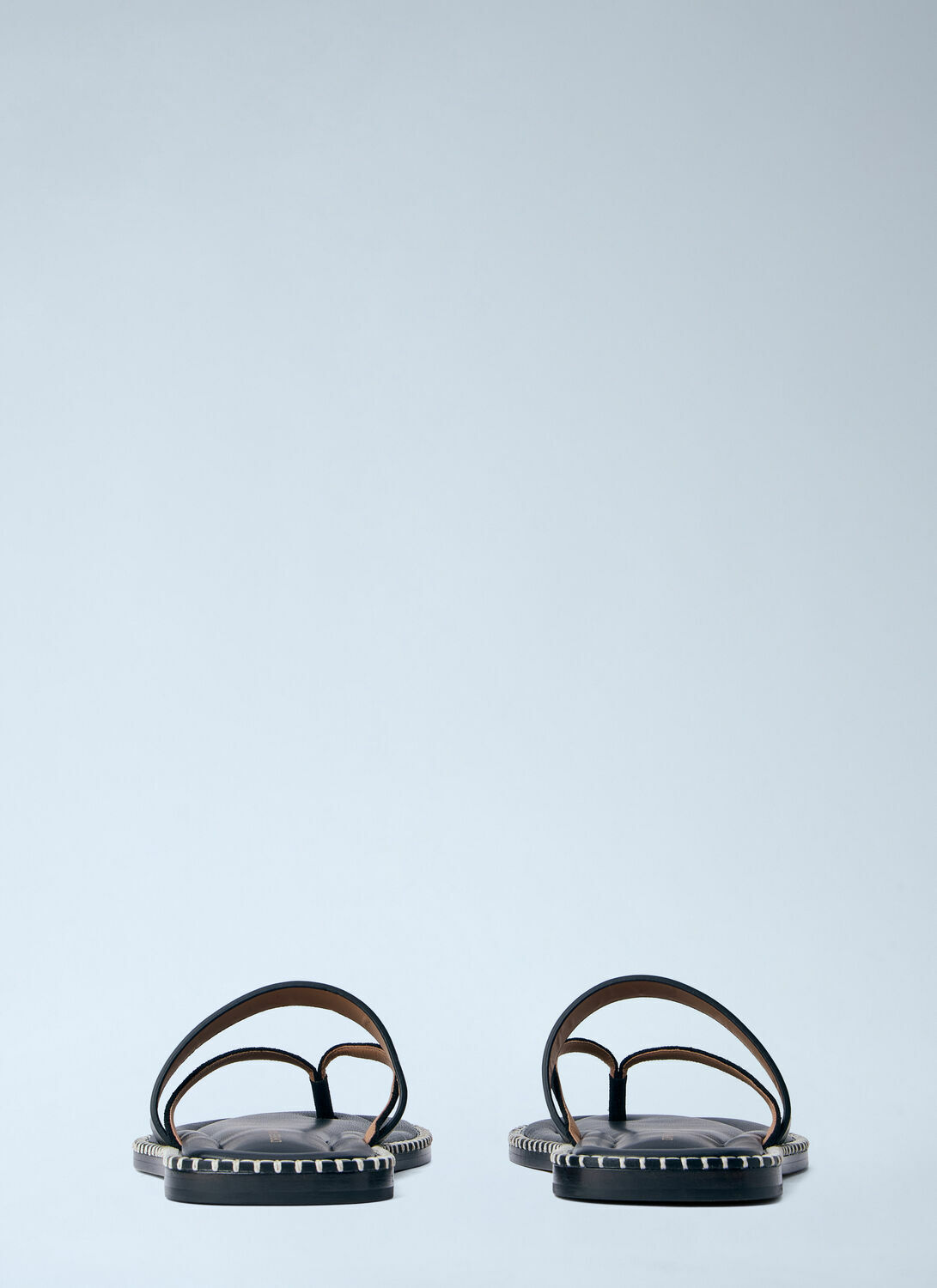 Dries Van Noten Leather Thong Sandals