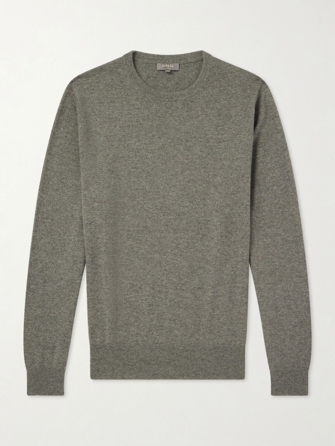 N.PEAL - Oxford Cashmere Sweater - Brown