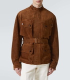 Dunhill Belted suede field jacket