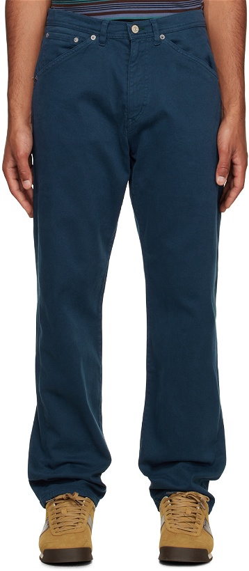 Photo: PS by Paul Smith Blue Wide-Leg Jeans