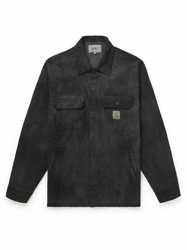 Photo: Carhartt WIP - Dixon Chromo Printed Cotton-Corduroy Shirt Jacket - Black