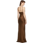 Haider Ackermann Brown Silk Dali Long Dress