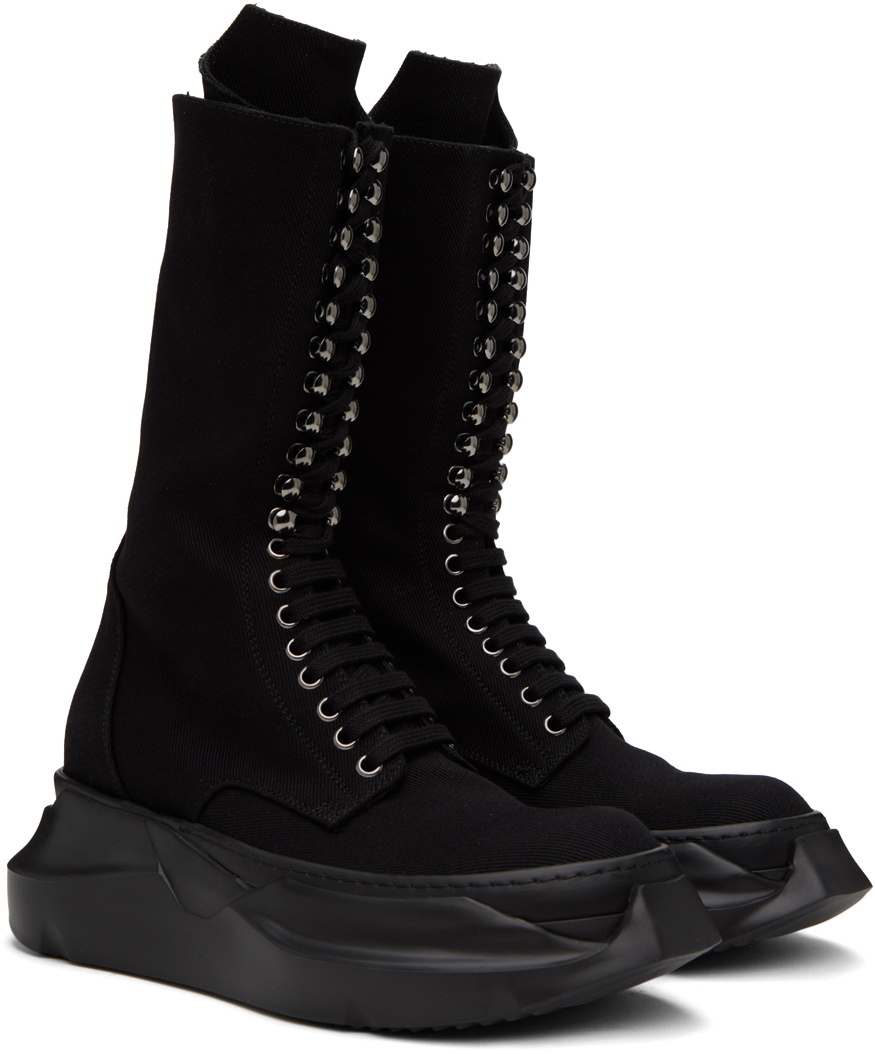 Rick Owens DRKSHDW Black Army Abstract Boots Rick Owens Drkshdw