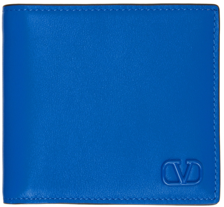 Photo: Valentino Garavani Blue VLogo Wallet