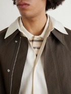 Studio Nicholson - View Striped Silk and Cotton-Blend Shirt - Neutrals
