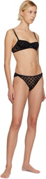 Fruity Booty Black Polka Flock Bra