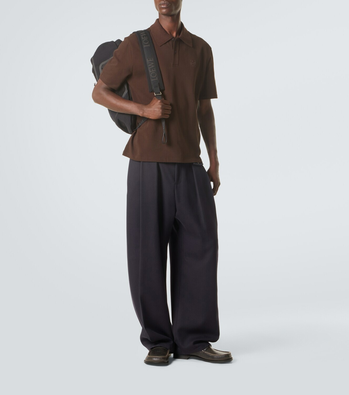 Loewe Anagram cotton piqué polo shirt
