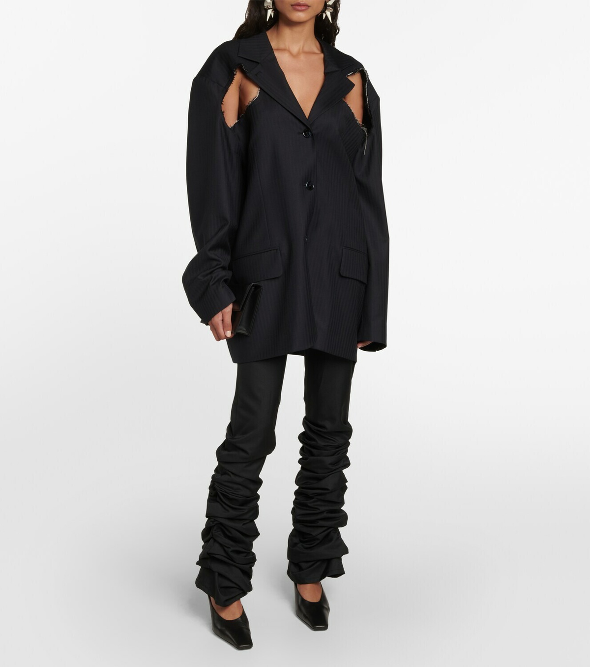 Acne Studios Deconstructed Wool Jumper Deconstructed crochet top 