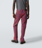 Versace Striped straight jeans