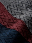 Missoni - Three-Pack Crochet-Knit Cotton-Blend Socks - Burgundy