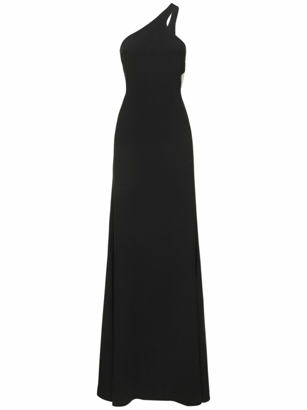 Photo: STELLA MCCARTNEY One Shoulder Crepe Long Dress