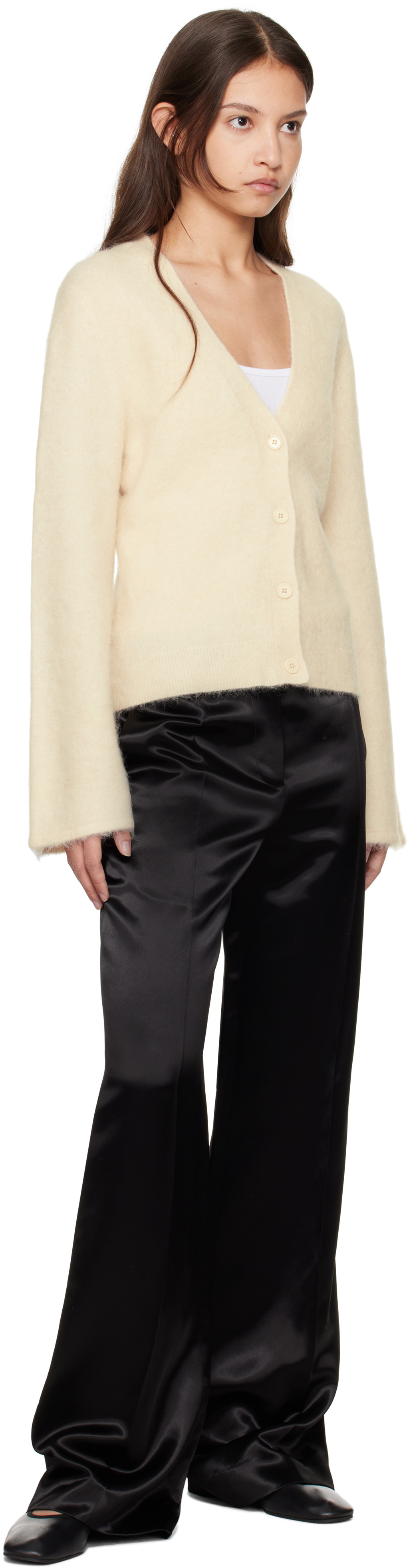 Filippa K Off-White Fluffy Cardigan