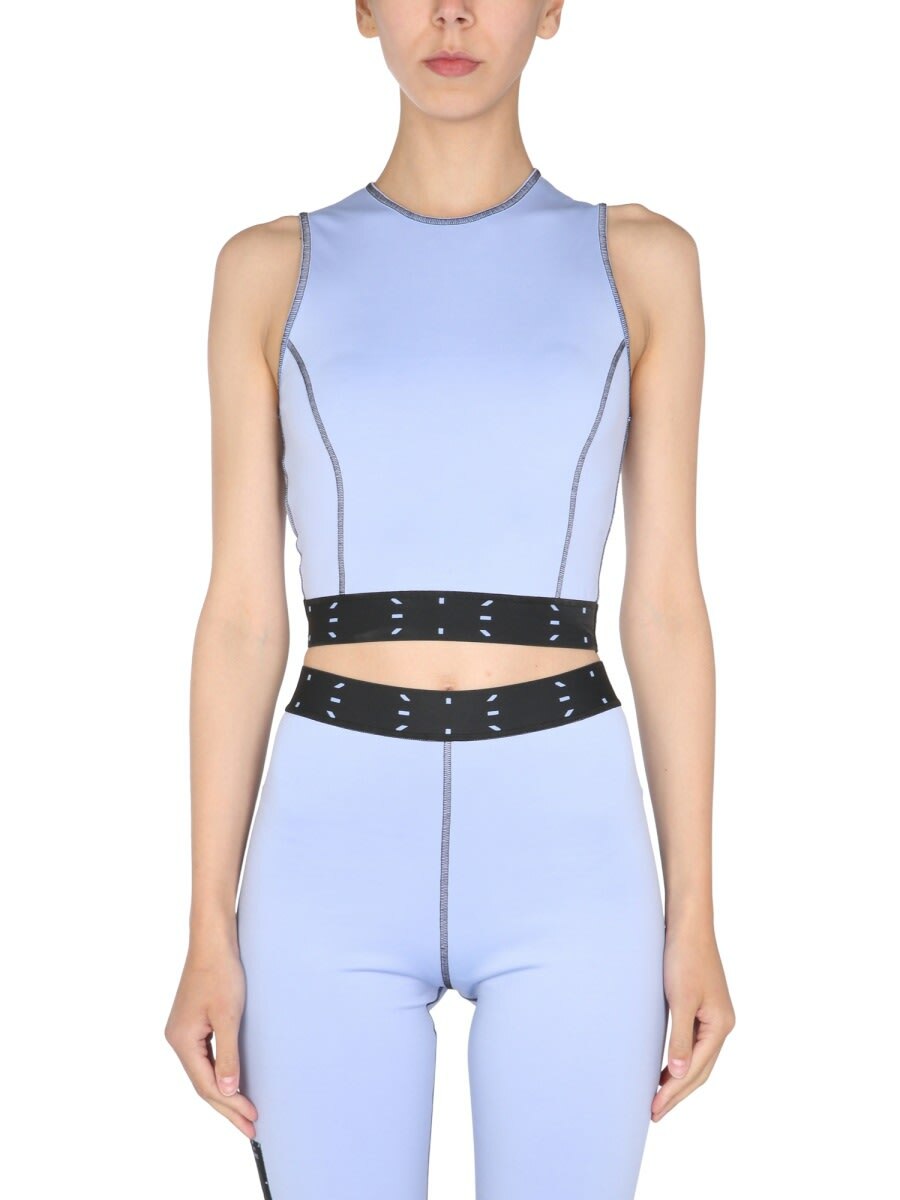 McQ Alexander McQueen Grey Lace-Up Turtleneck McQ Alexander