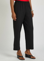 Rohe Cropped Wide-leg Trousers Black