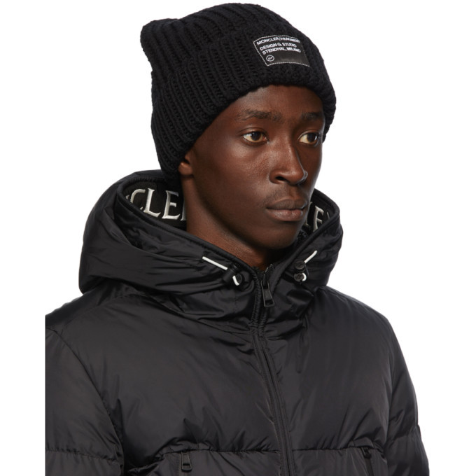 Moncler Genius 7 Moncler Fragment Hiroshi Fujiwara Rib Knit Beanie Moncler  Genius