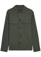 Slowear Cotton Overshirt Dark Green