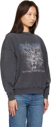 ANINE BING Gray Miles Leo Muse Sweatshirt