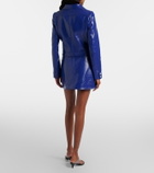 Courrèges Reedition vinyl miniskirt