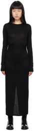 rag & bone Black Crewneck Maxi Dress