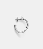 Repossi Serti Sur Vide 18kt white gold single hoop earring with diamonds