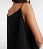The Row Kylo ruffled silk midi dress