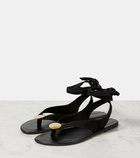 The Row Charm leather thong sandals