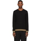 Burberry Black Merino Icon Stripe Sweater