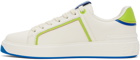 Balmain White B-Court Smooth Leather Sneakers