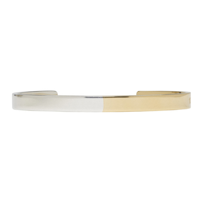 Photo: Maison Margiela Silver and Gold Two-Tone Bracelet