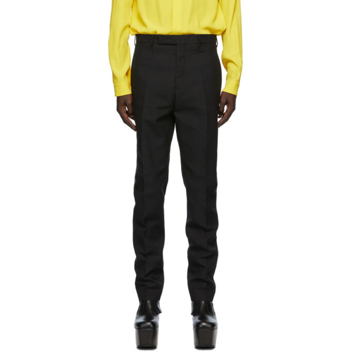Photo: Rick Owens Black Slim Astaires Long Trousers
