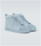Christian Louboutin Lou Spikes suede sneakers