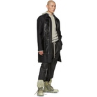 Rick Owens Black Geo Jumbo Brother Coat