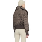 Rick Owens Moncler + Rick Owens Taupe Cropped Down Jacket