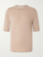 Portal - Drift Merino Wool-Blend Jersey T-Shirt - Brown