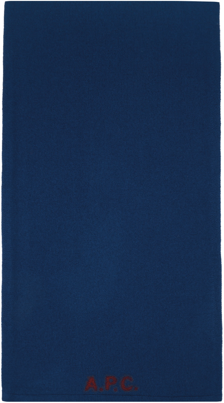 A.P.C. Blue William Scarf