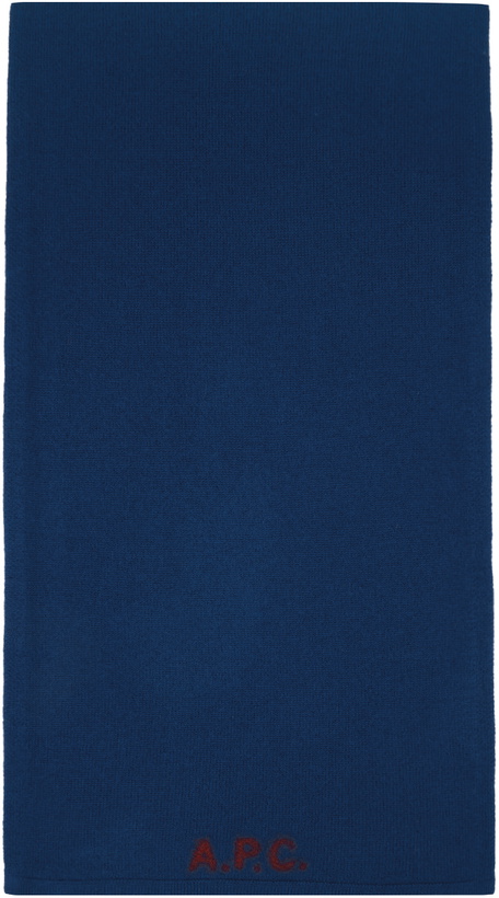 Photo: A.P.C. Blue William Scarf