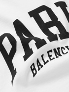 Balenciaga - Cities Oversized Logo-Print Cotton-Jersey T-shirt - White