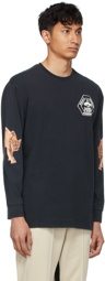 Rhude Black Puma x Rhuigi Edition Faded Jersey Long Sleeve T-Shirt