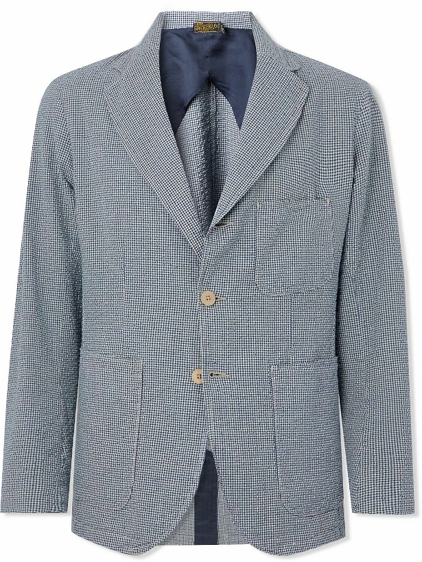 Photo: RRL - Striped Cotton-Seersucker Suit Jacket - Blue