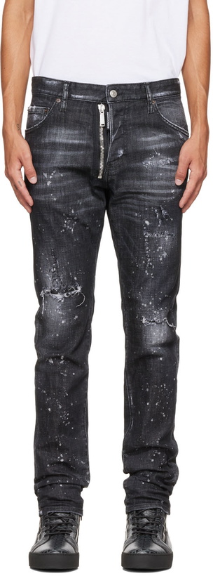 Photo: Dsquared2 Black Zip Cool Guy Jeans