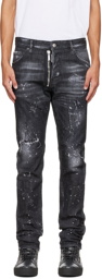 Dsquared2 Black Zip Cool Guy Jeans