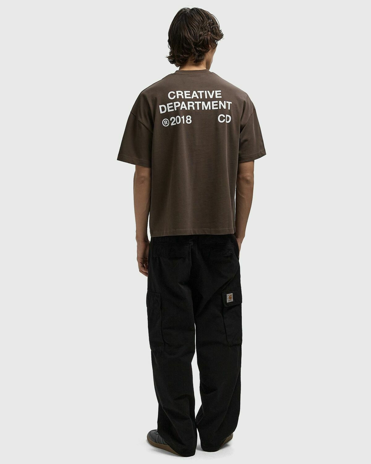 Reternity CREATIVE DEPT T-SHIRT Brown Mens Shortsleefe