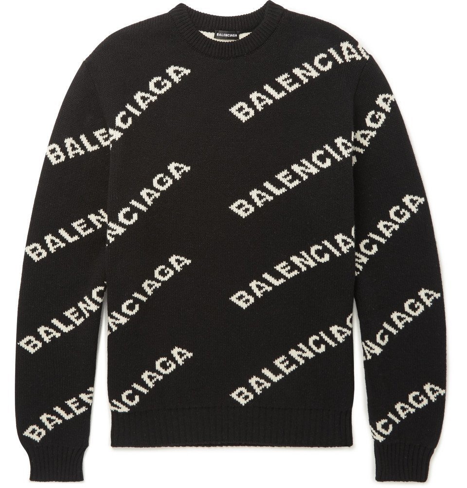 Balenciaga Long Sleeve Crewneck Sweater for Men  Lyst Australia