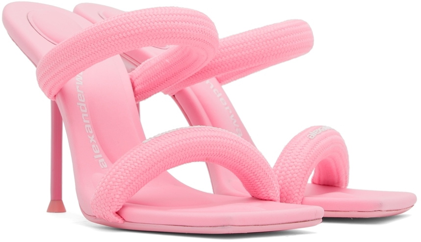 Alexander Wang Pink Padded Julie Heeled Sandals